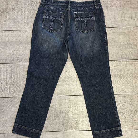 Vintage Tommy Hilfiger Dark Blue Cropped Jeans - Picture 5 of 10